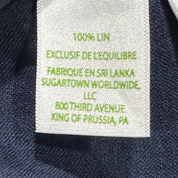 Lilly Pulitzer Breeta Linen Trousers True Navy Size 16 Style #013056 NWT - Picture 12 of 12